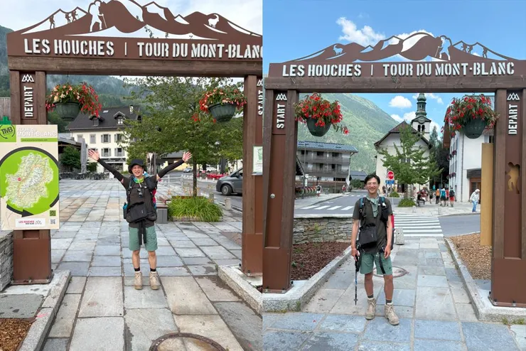 Day 1 (左)、Day 10 (右),臉的下半部、手背和腳都黑了...XD