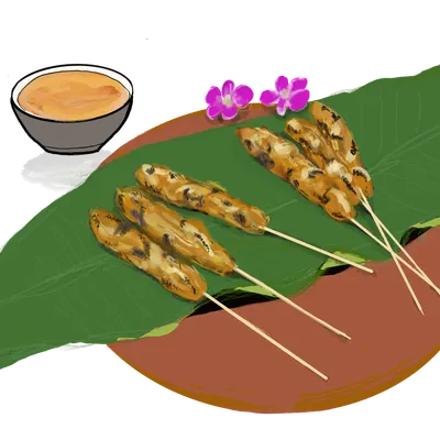 沙嗲插图--AI图解