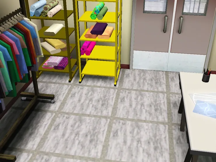 這個空位最適合用來放布匹。