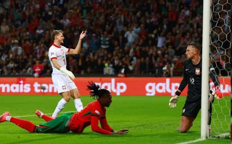 拉菲爾李奧飛身插水式頭槌破網