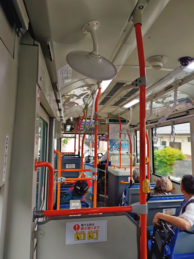 丹海バス搭乘中