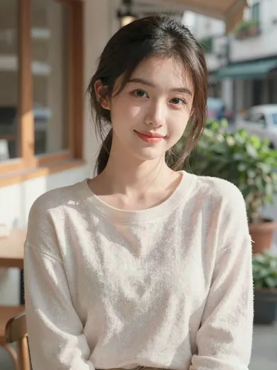 試了幾次用 AI 畫美女 