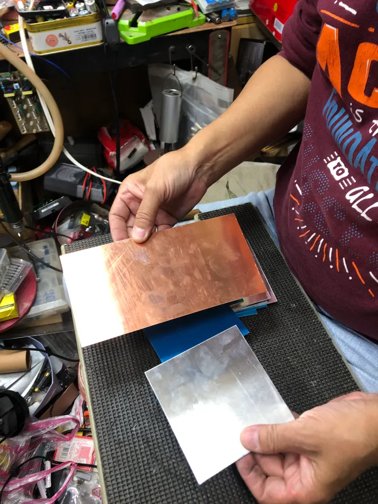 買了銅片跟鋁片回來手工製作,選銅還是選鋁呢?