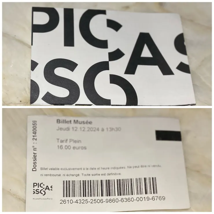 畢卡索博物館的票