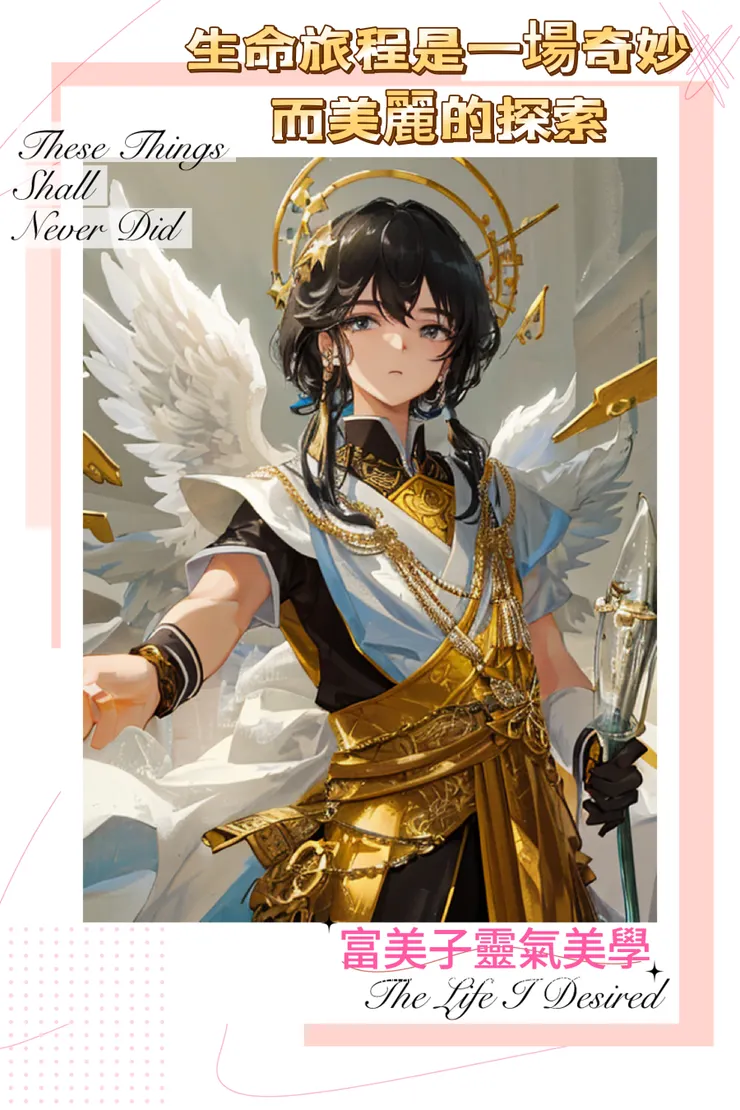 用AI製圖-眼中看見的學生天使造型-富美子靈氣美學