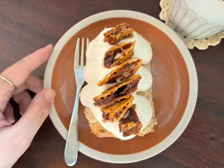 每個焦糖脆片單獨吃也超讚!