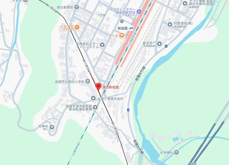 清流新岩國駅map