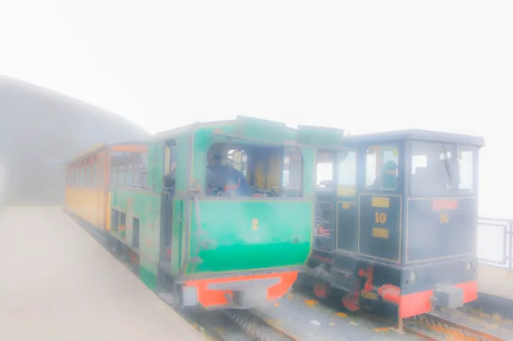 斯諾登山的山頂一景