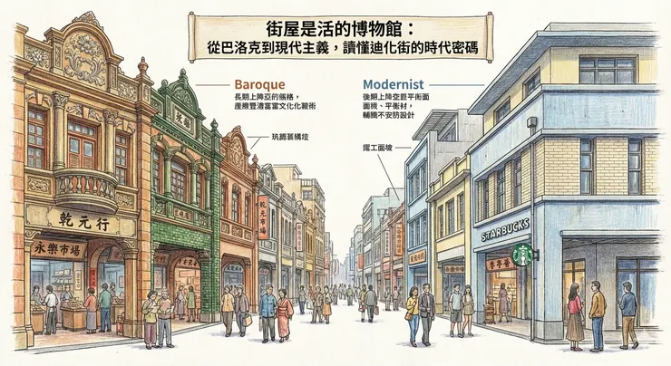 從巴洛克到現代主義,讀懂迪化街的時代密碼