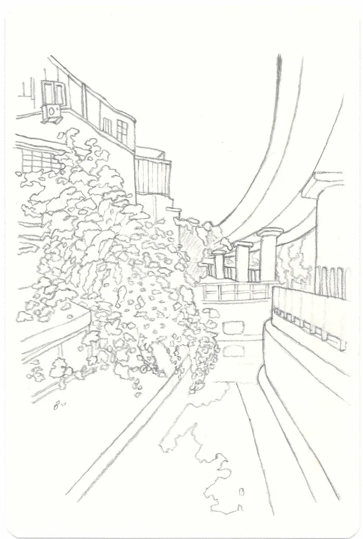 捷運 劍潭-士林  線稿