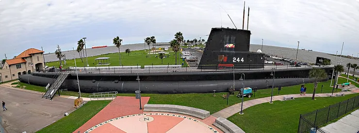 位於德州加爾維斯頓海狼公園的棘鰭號。