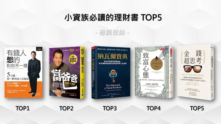 小資族必讀投資理財書TOP5