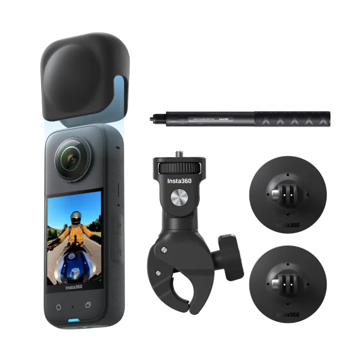 Insta360 X3 機車套裝輸入優惠碼【INR12FD】享贈品