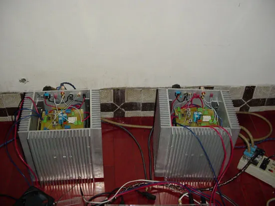 圖十 裝機完成 外接平衡輸入測試、試聽