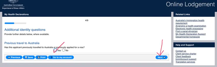 是否曾到過澳洲旅行或申請過澳洲簽證 當然是ＹＥＳ