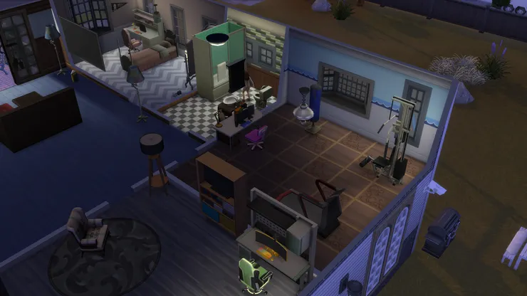 豪宅當然要有健身房。