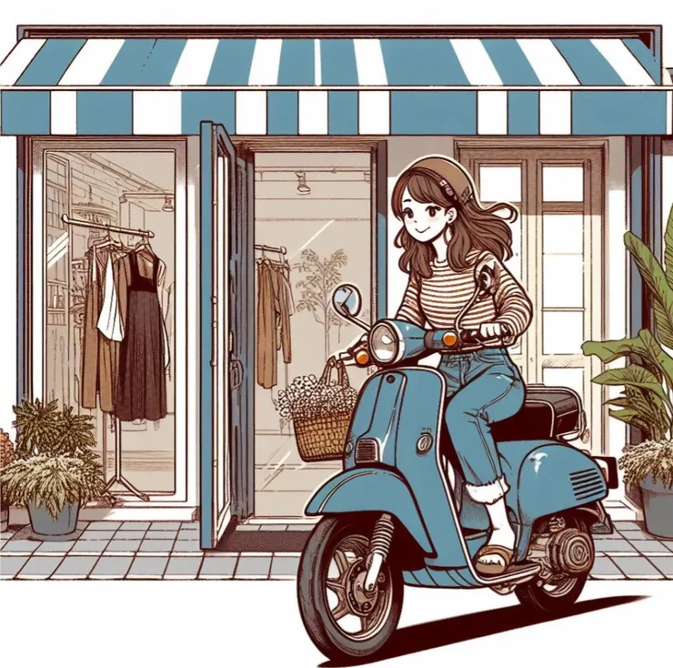 圖片來源：使用Bing image creator AI生圖／沒修圖，手怪怪的，頭髮跟安全帽（？）也怪怪的。