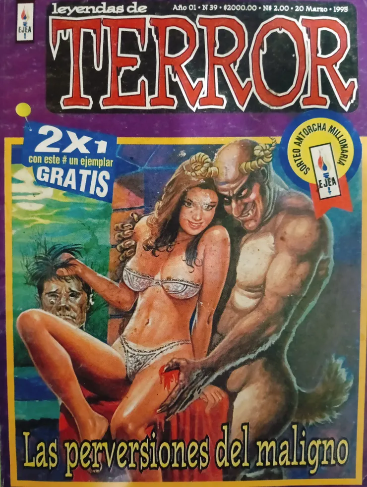 圖五 《Leyendas de TERROR》第39期 封面 1995