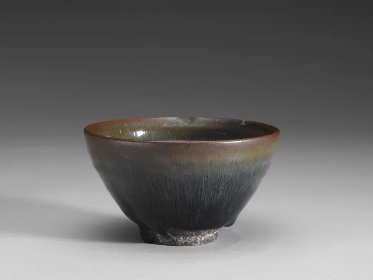 宋 建窯 黑釉兔毫盞,國立故宮博物院