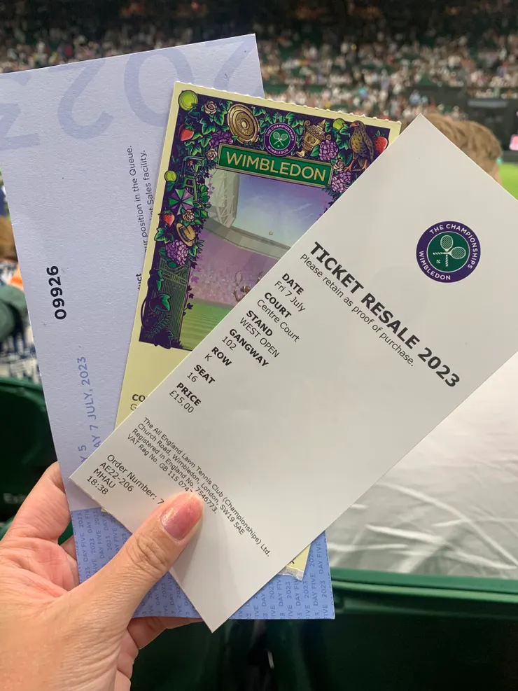 進入中央球場的三寶—Q卡、Grounds Pass、Ticket Resale