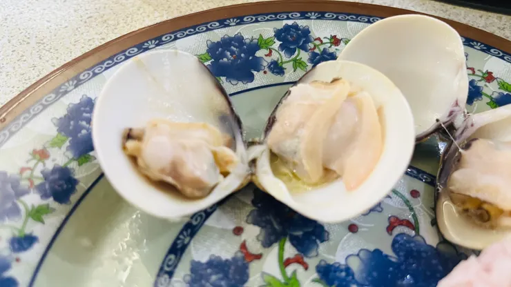 顆顆蛤蠣又大又飽滿