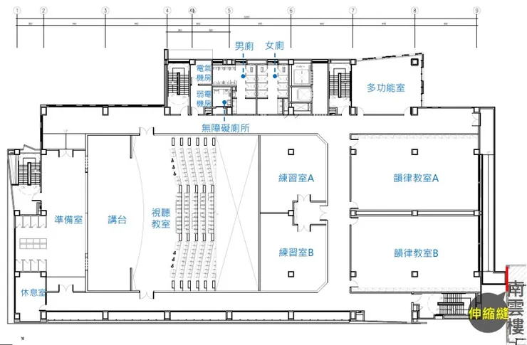 3層平面圖(圖自台北市政府工務局新建工程處)