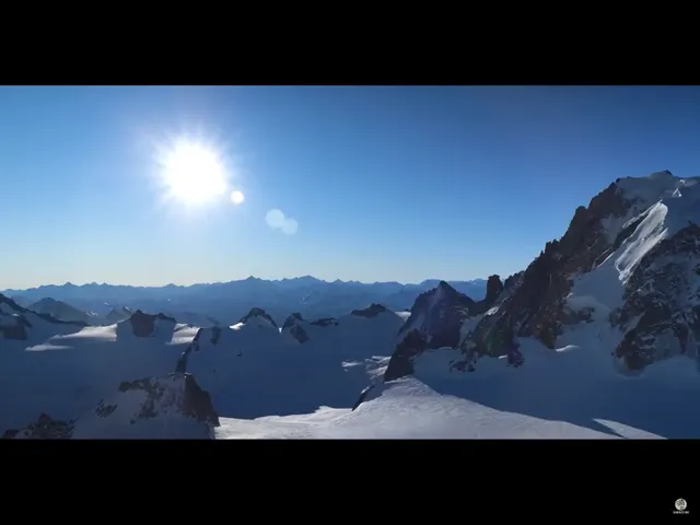 法國境內的白朗峰 (YouTube 截圖)