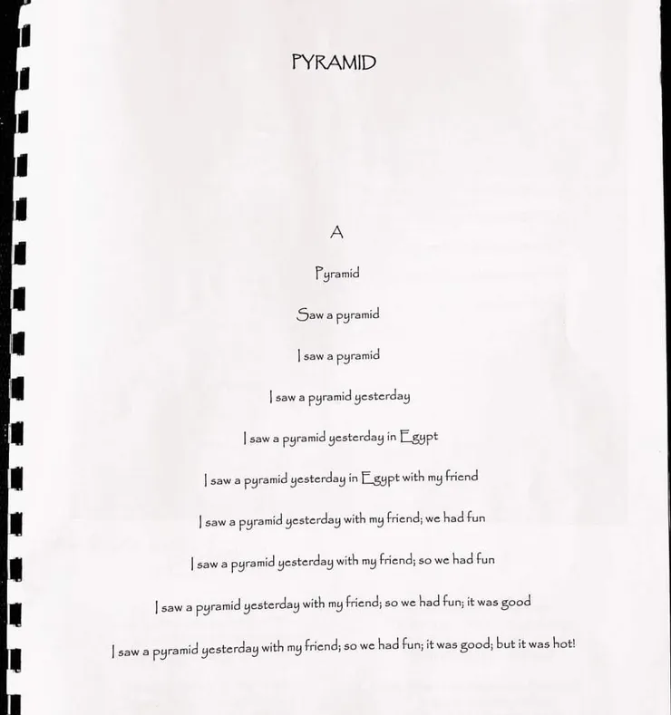 這座金字塔，是隱形的。只有通過最純真的眼，才能從心靈之窗，真正地凝望宇宙生成的樣子。