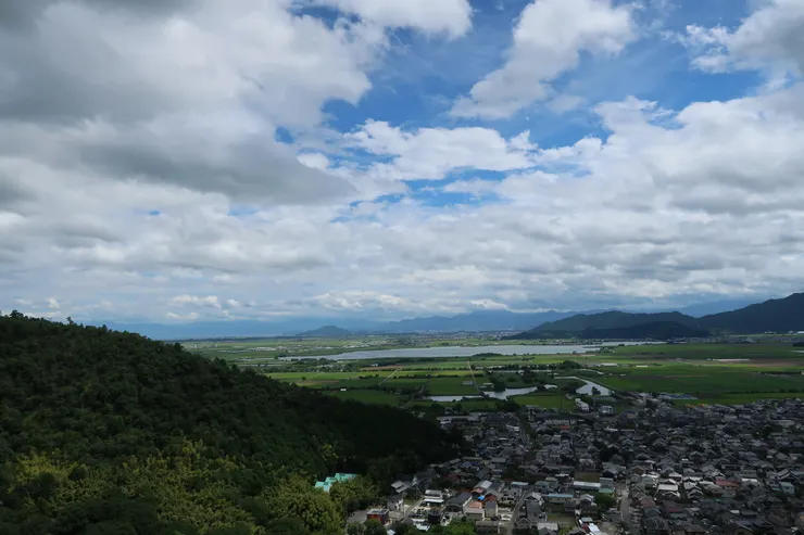 纜車上山途中。