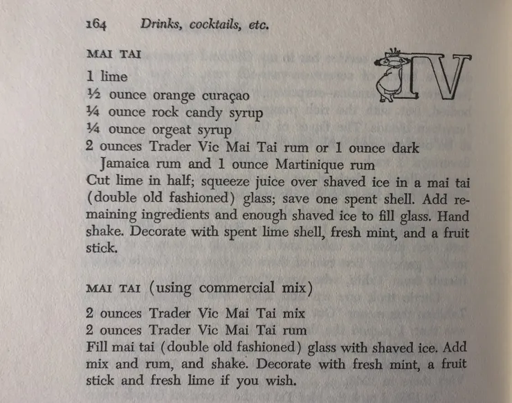 Trader Vic’s Bartender’S Guide,1972