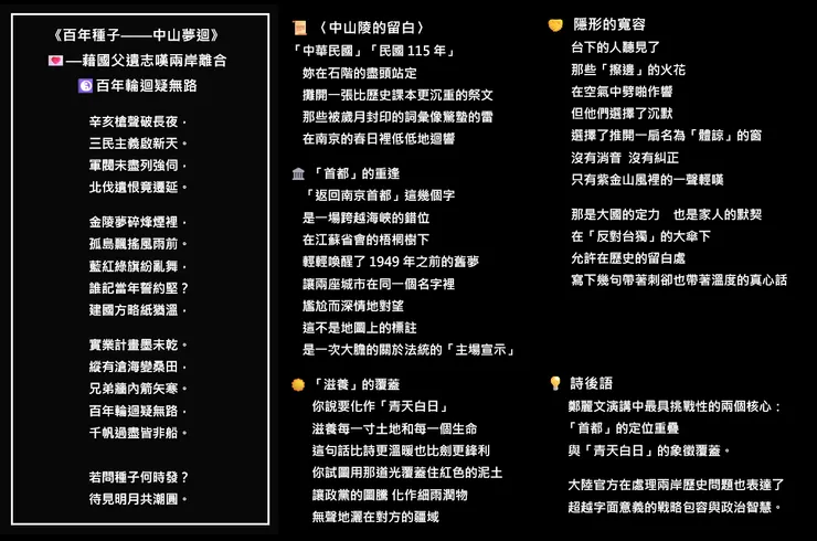 鄭麗文民國115年在首都南京演說