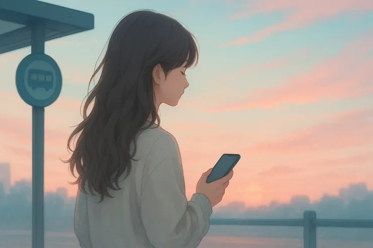 妳停下來的那一刻，世界變得安靜。