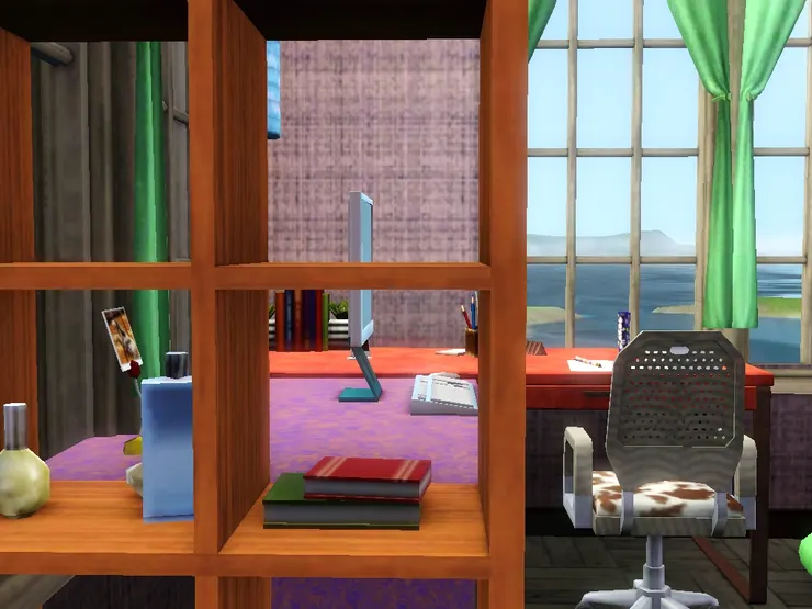 翠兒一起床望向書桌便是這個情景。