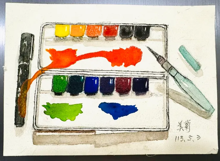 主題應該定為「打翻的調色盤」