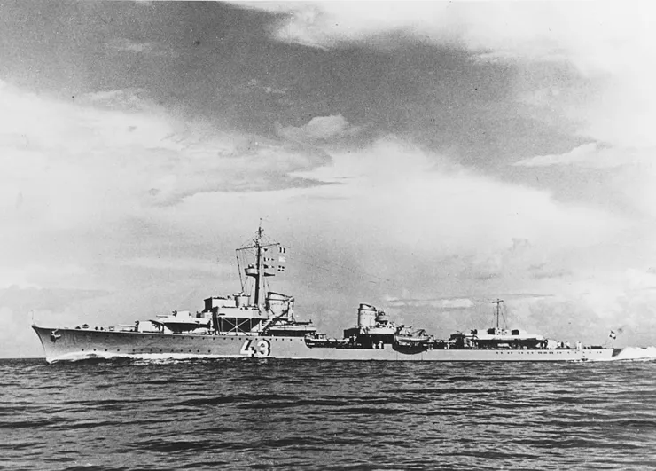 航行中的 Z21，攝於1939年