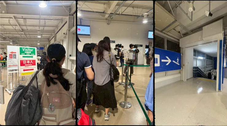 抵達海關審查｜自助申報機台｜通過查驗護照