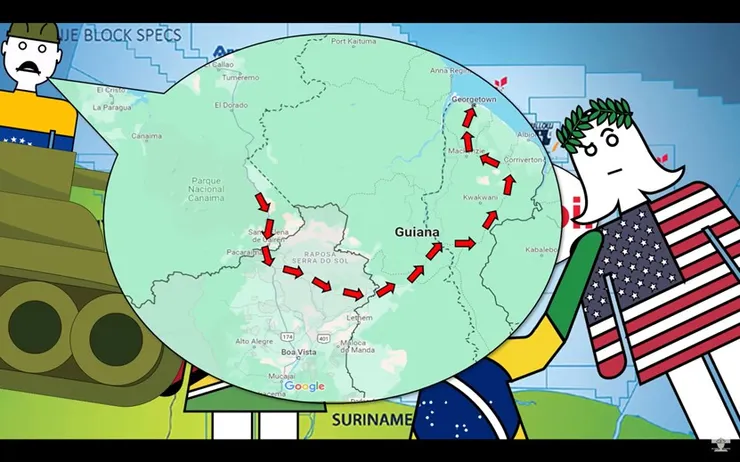 委內瑞拉若想從陸路進攻蓋亞那，最好的方式世界到巴西的羅賴瑪州