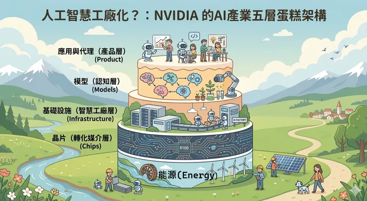 AI的五層蛋糕