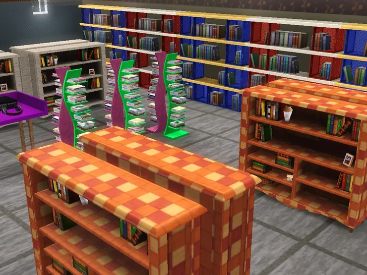 由於跟嚴肅的學術書籍放在一起，影音區用上很多顏色。