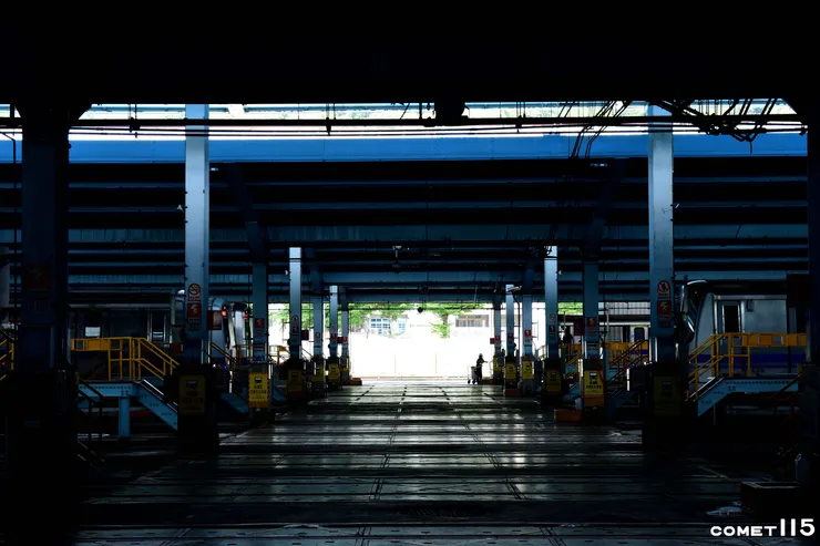 北投機廠的儲車區