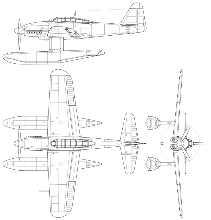 晴嵐攻擊機的設計圖