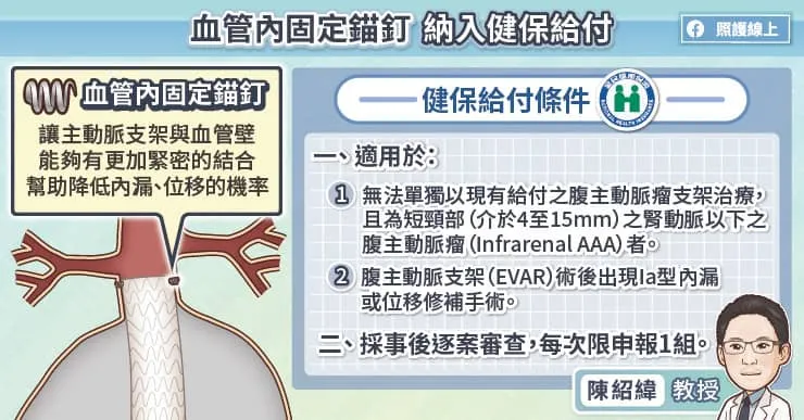 血管內固定錨釘 納入健保給付