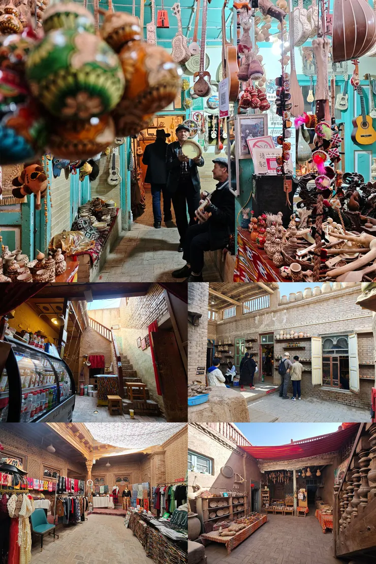 走進高台民居內的每間店，可看到不同的民居結構。