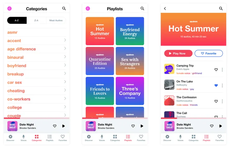 Quinn app 介面