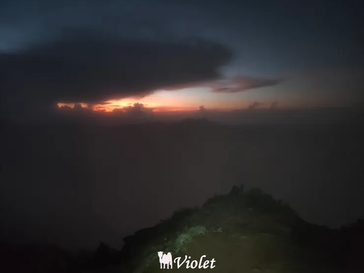 往向陽山的路上