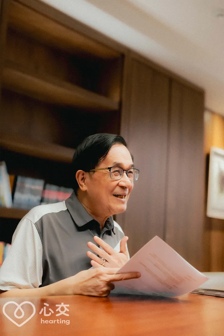 沒想到真的面對面採訪到前總統陳水扁先生