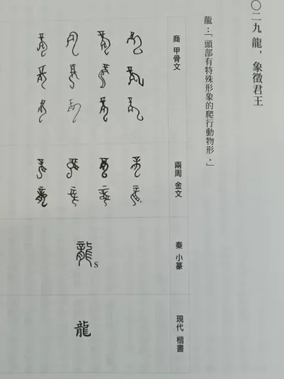 許進雄 文字小講 - ○二九  龍，象徵君王