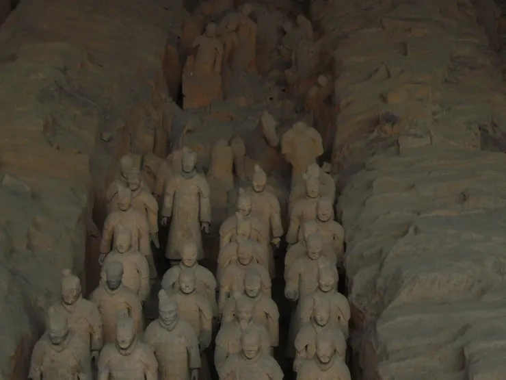 兵馬俑還在挖掘中