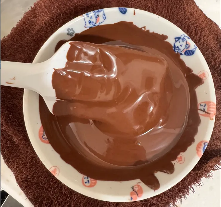 巧克力融化完成