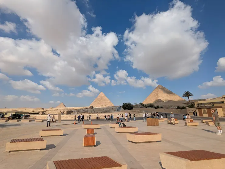 獅身人面像站景色(筆者攝影)